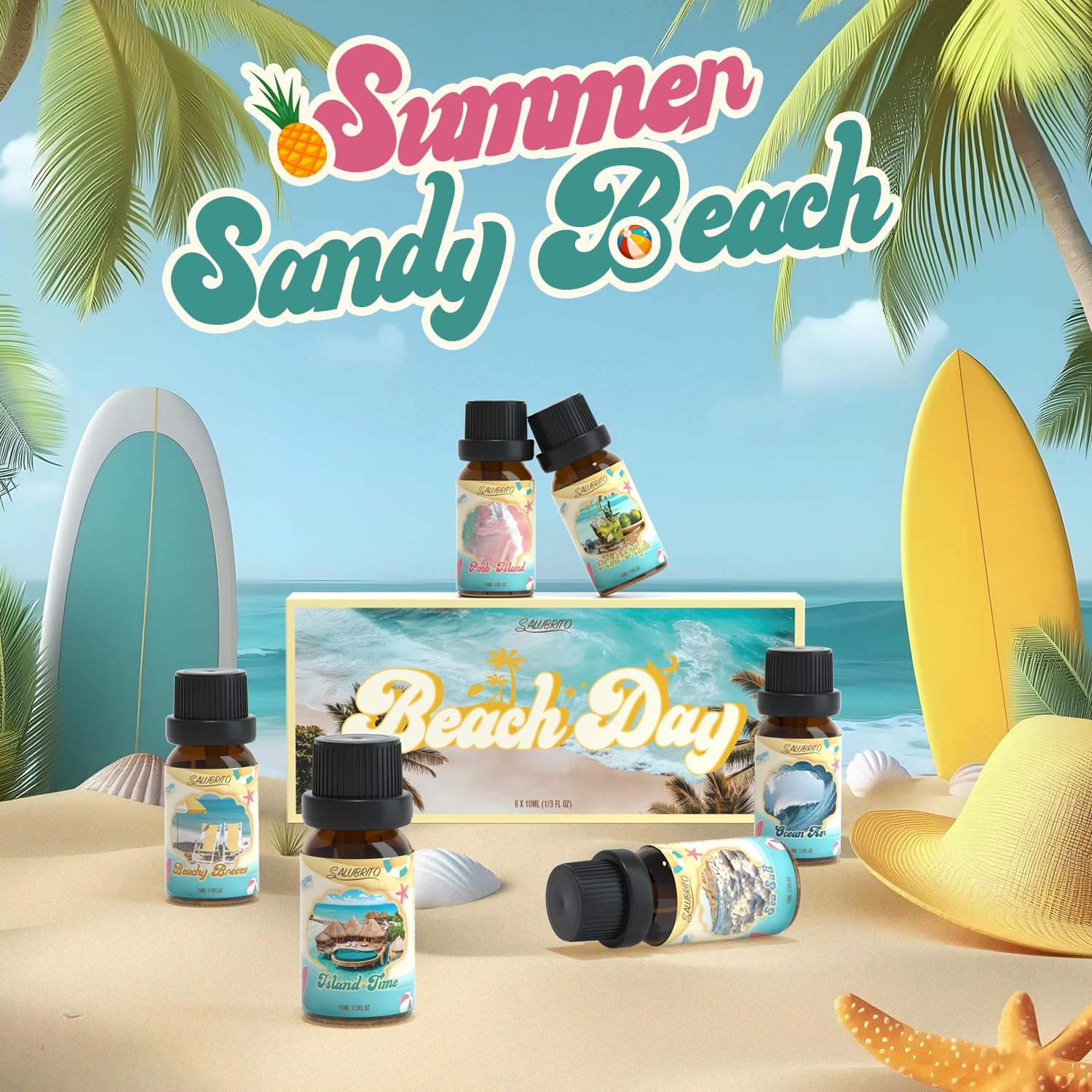 Salubrito Mint Mojito fragrance oil delivers refreshing scent with diffuser.