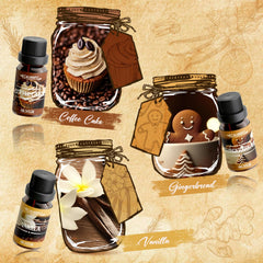 Salubrito Pumpkin pie oil bottle close-up, evokes bakery vibes for soaps and diffusers