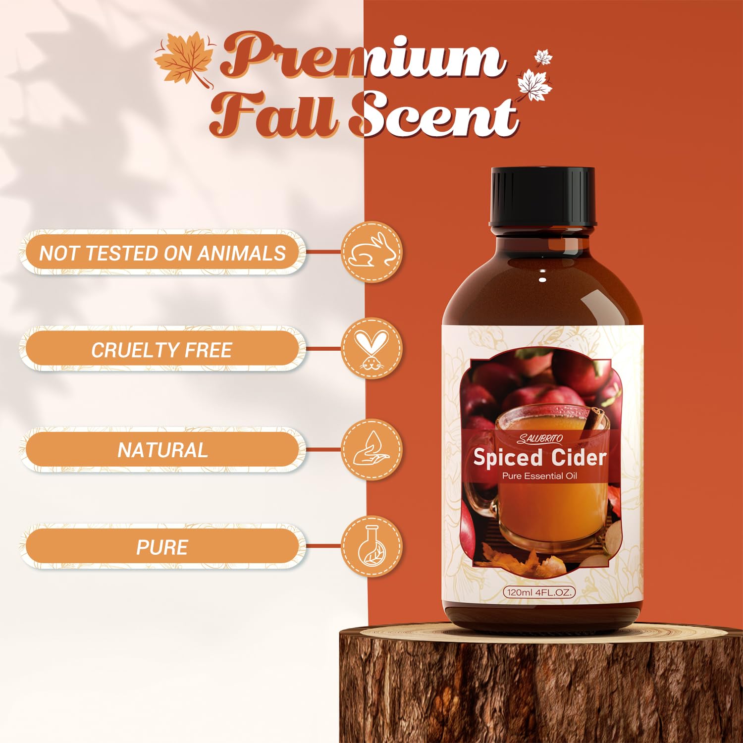 Salubrito Spiced Cider candle mix for homemade autumn fragrance.