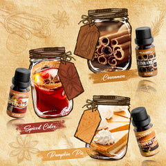 Salubrito Spiced cider fragrance oil, rich scent ideal for autumn candle making