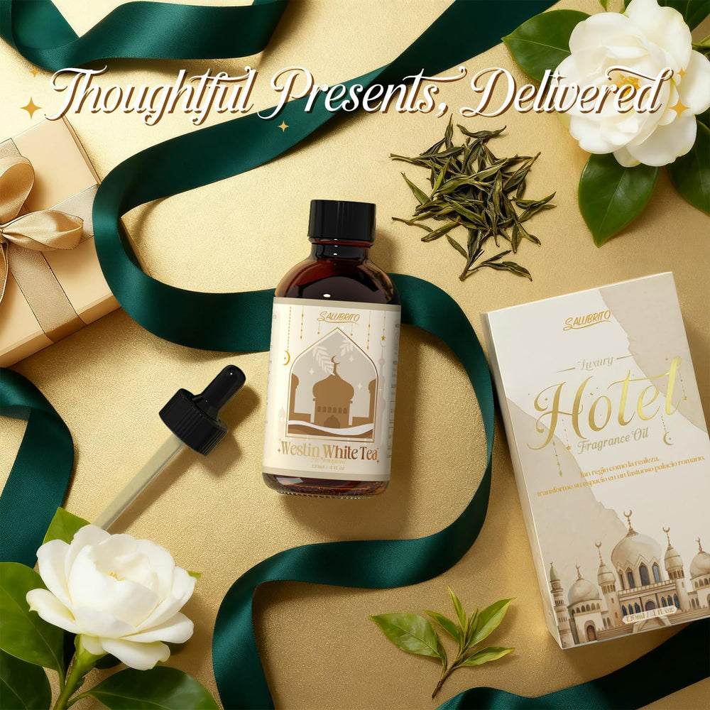 Salubrito W-Hotel White Tea gift packaging that elevates gifting