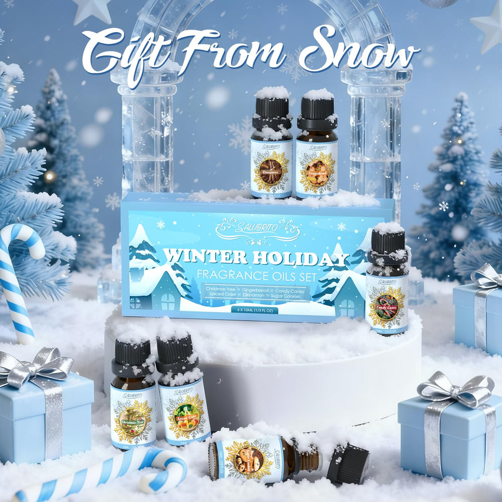 Salubrito winter fragrance oil gift box for gifting.