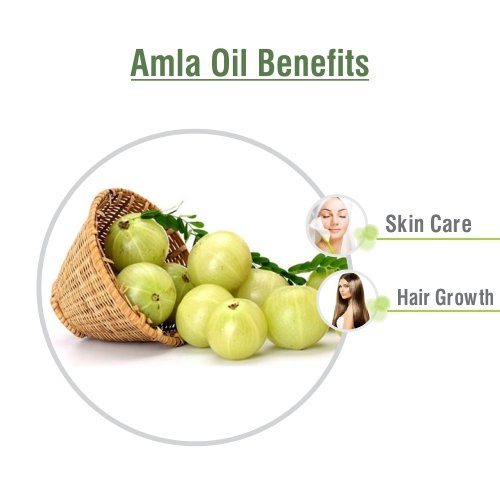 Salvia Amla oil label highlighting purity and organic standard.