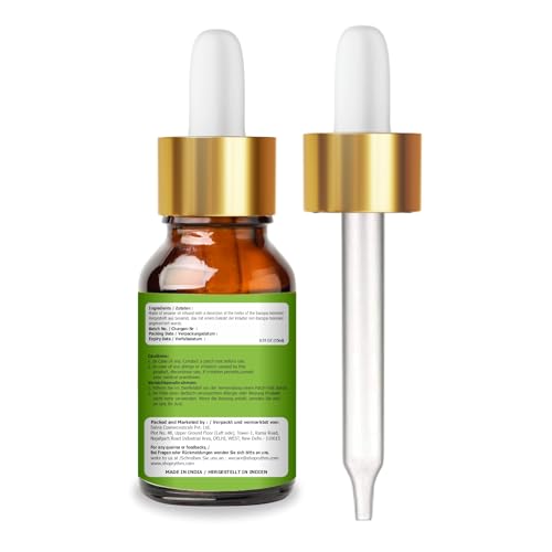 Dropper-equipped Salvia Brahmi oil for easy, mess-free usage.