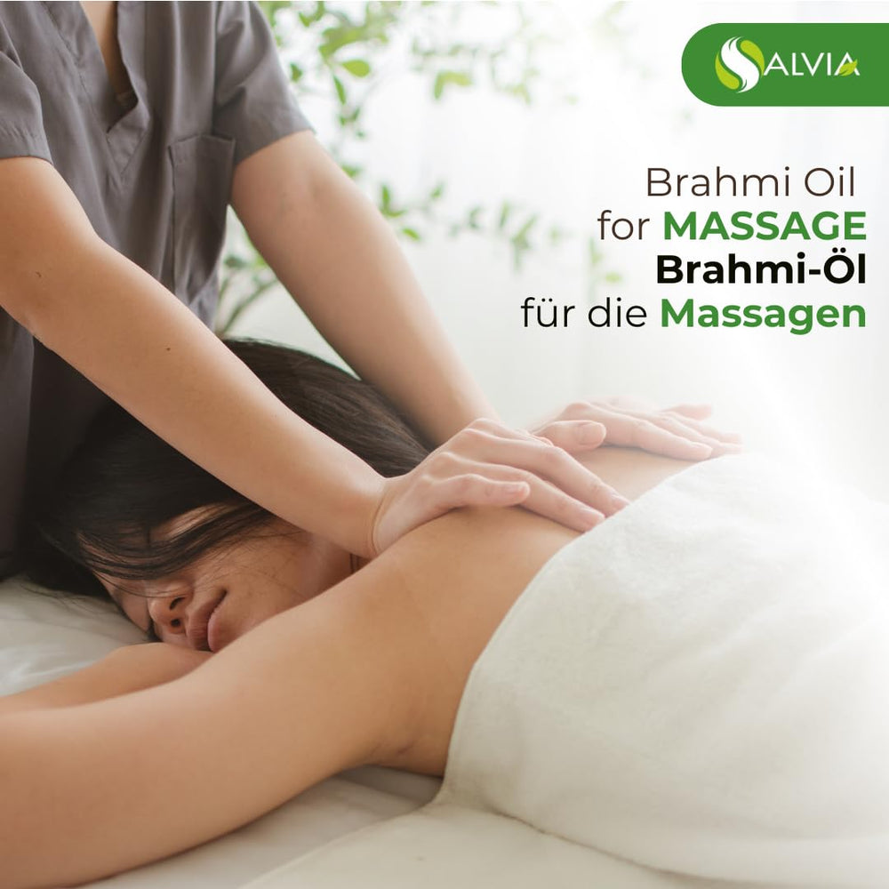 Brahmi oil bottle from Salvia ideal for adding to blends.