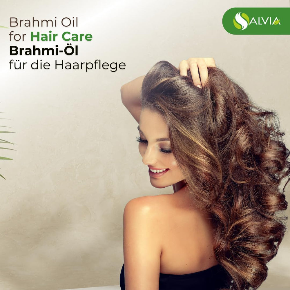 Salvia Brahmi oil with dropper supports a gentle, mindful routine.