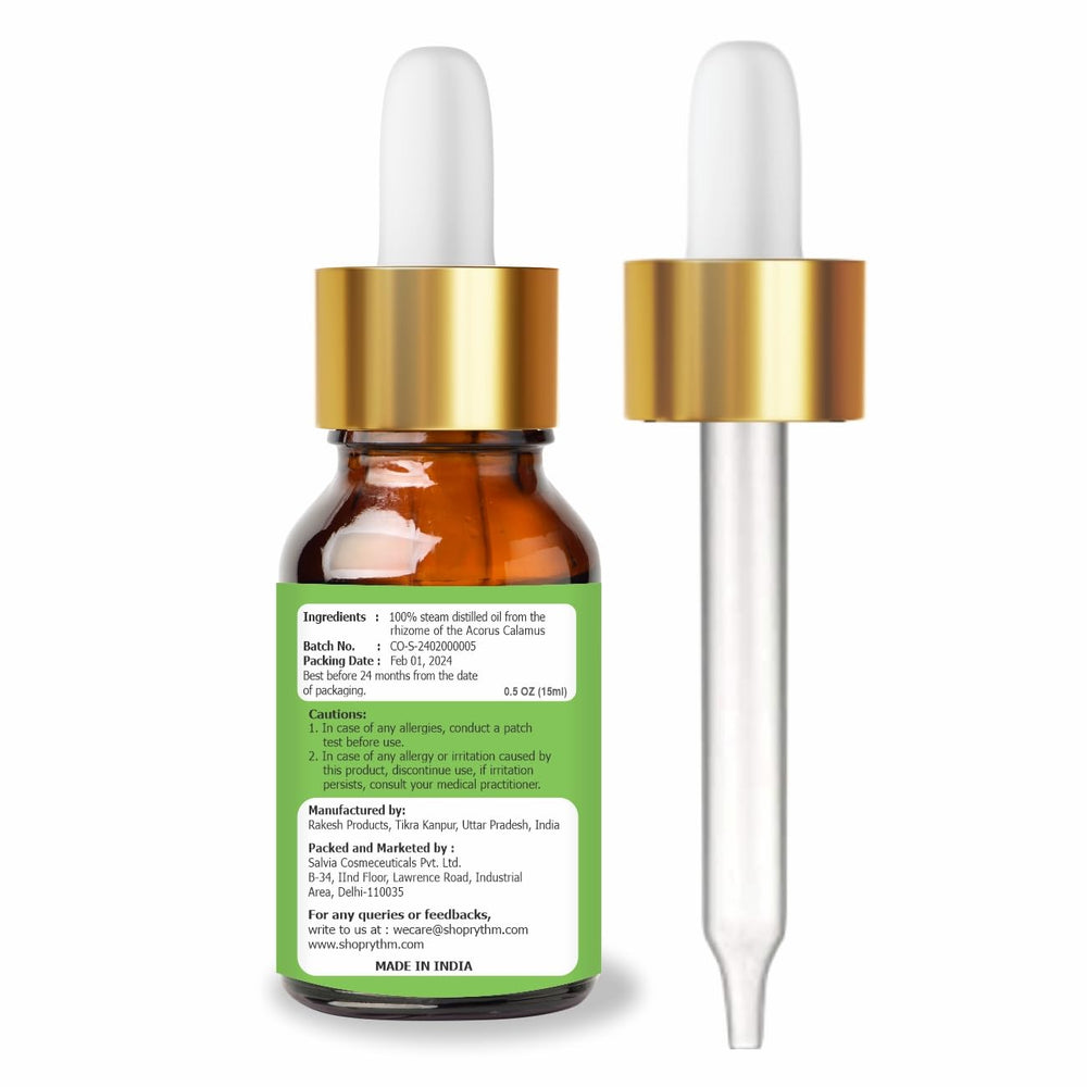 Salvia Calamus Oil helps balance skin oil levels for all skin types externally.