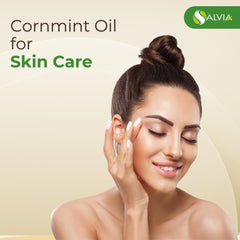 Salvia cornmint oil ingredients label illustrating cosmetic-grade versatility
