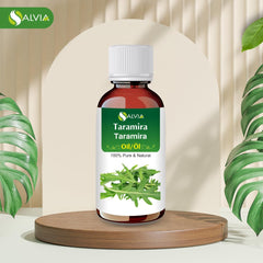 Salvia Taramira Oil amber bottle signals cosmetic-grade quality.