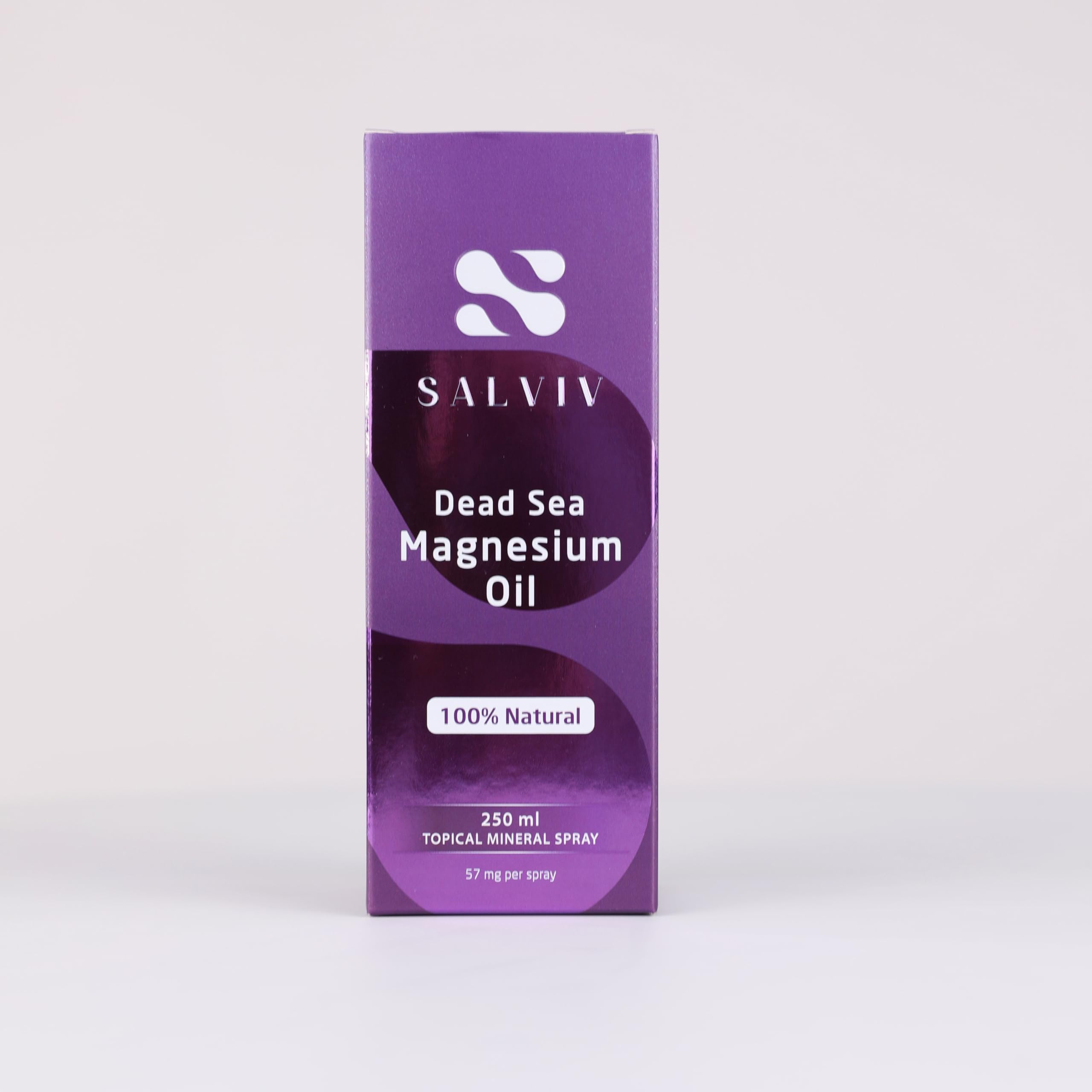 Salviv relaxing magnesium mist for stress relief and wellness.