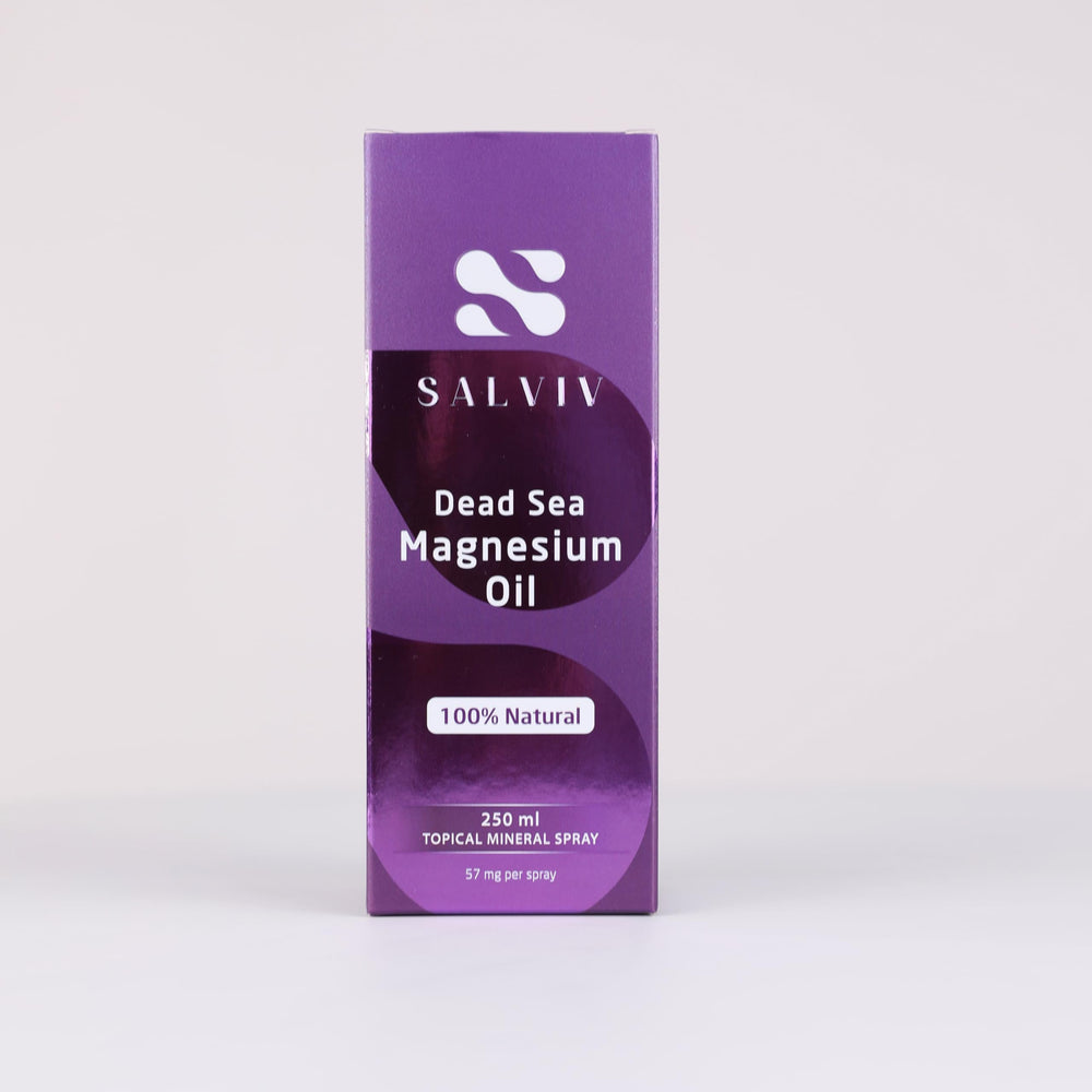 Salviv relaxing magnesium mist for stress relief and wellness.