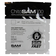 Chito-SAM 100 stops bleeding fast with independent action.