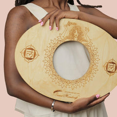 Sama Handcraft wooden seat cover with hand-stitched detailing for comfort