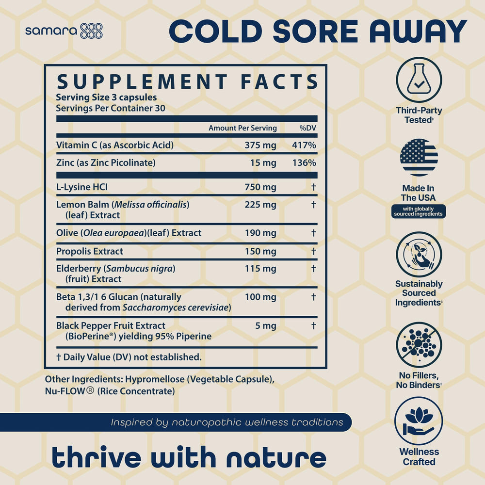 Samara 888 bee propolis herbal blend visual underscores natural skin balance.