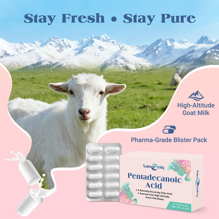Samareniq 300mg C15:0 capsule emphasizes purity and stable delivery.
