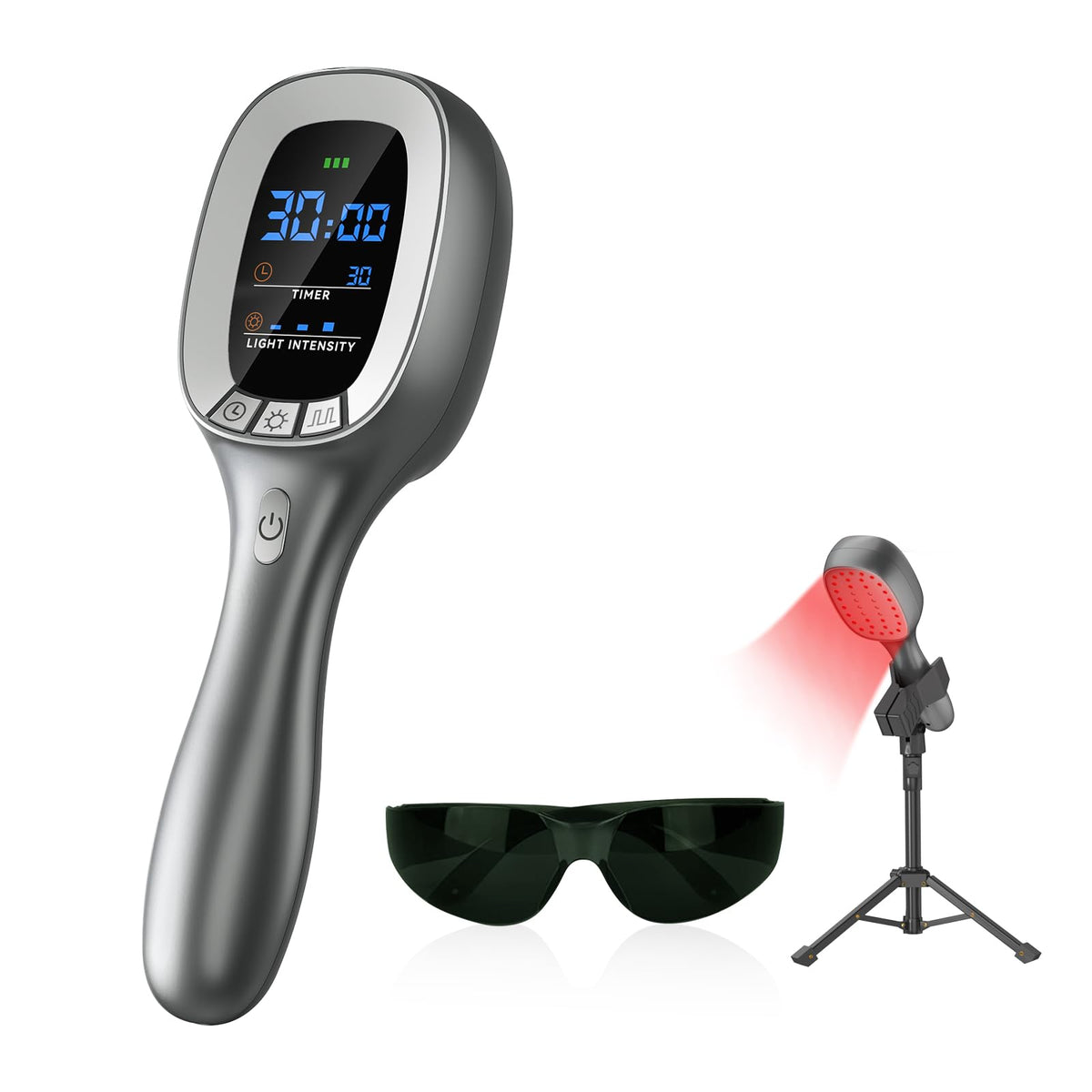 Samatule Cold Red Light Device front view with dual wavelengths for body therapy at home.