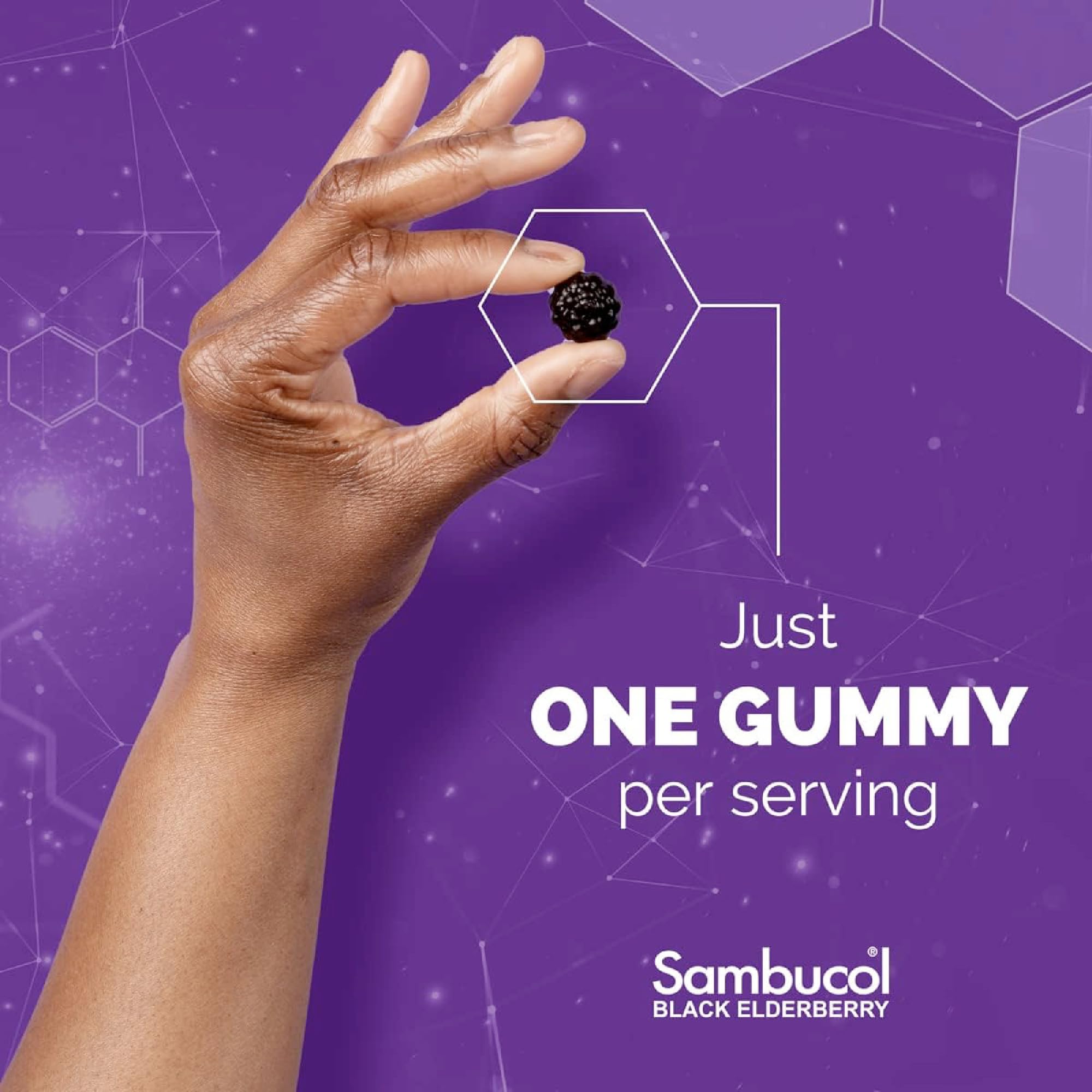 Sambucol uses European Haschberg elderberries for authentic berry goodness.