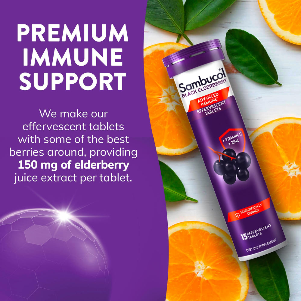 Sambucol vegan-friendly tablets suitable for daily use