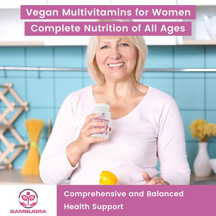Sambugra multivitamin in use with a glass of water at home