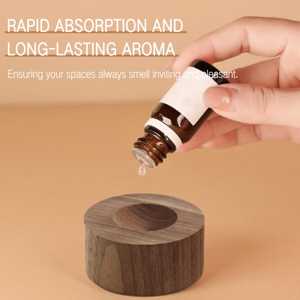 SAMIQU small cylinder diffuser closeup showcases elegant craftsmanship and quick oil absorption