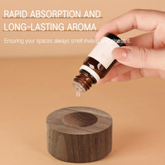 SAMIQU small cylinder diffuser closeup showcases elegant craftsmanship and quick oil absorption