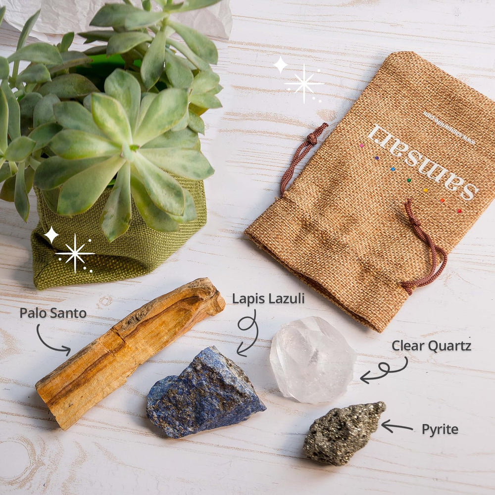 SAMSARI Abundance XL Lapis Lazuli crystal enhances self-expression and intuition