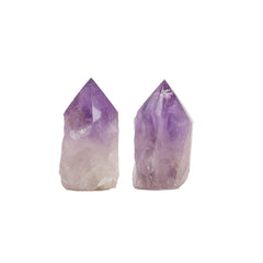 Samsari amethyst point standing 2.5 to 3 inches for meditation and focus.