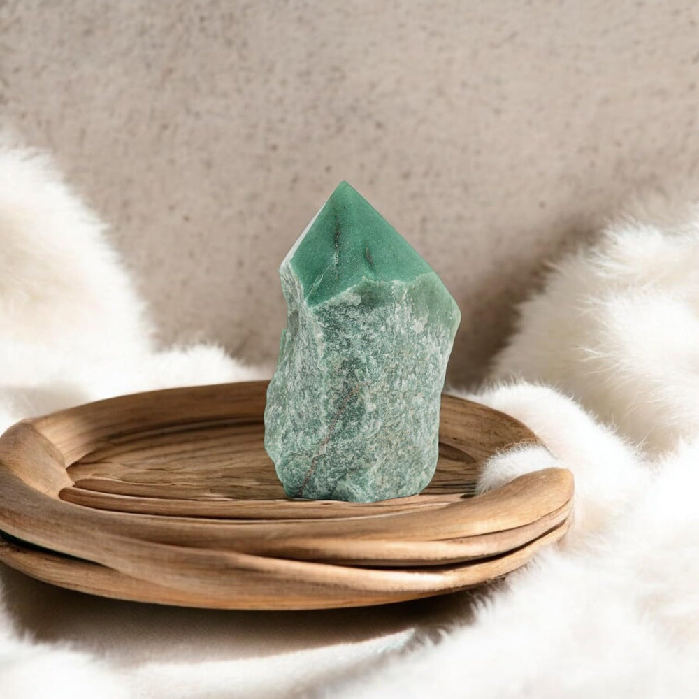 SAMSARI green quartz points make a thoughtful holistic gift