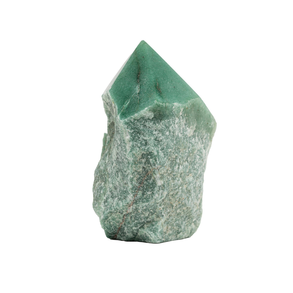 SAMSARI green quartz points highlighting heart chakra healing