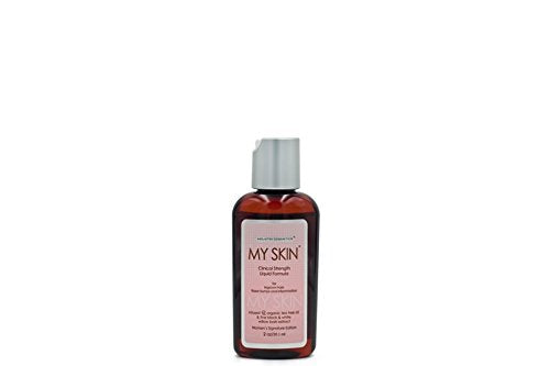 Samy My Skin Clinical Strength liquid bottle close-up for daily use and hydration.