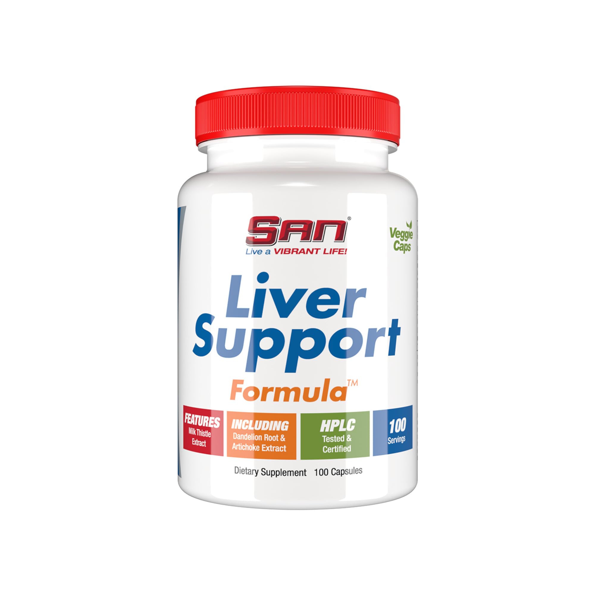 SAN Liver Support Matrix bottle front view for daily liver health support
