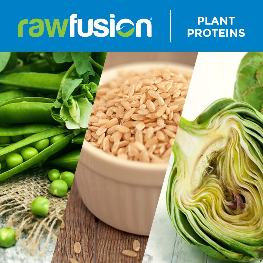 SAN Rawfusion nutrition label confirms gluten-free and dairy-free attributes.