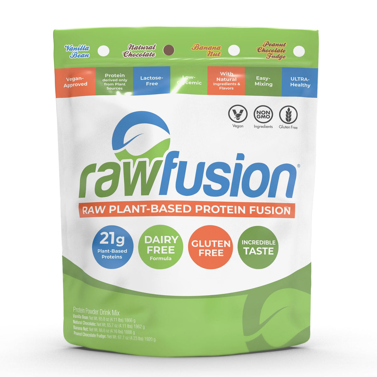 SAN Rawfusion raw plant-based protein tub for clean vegan nutrition