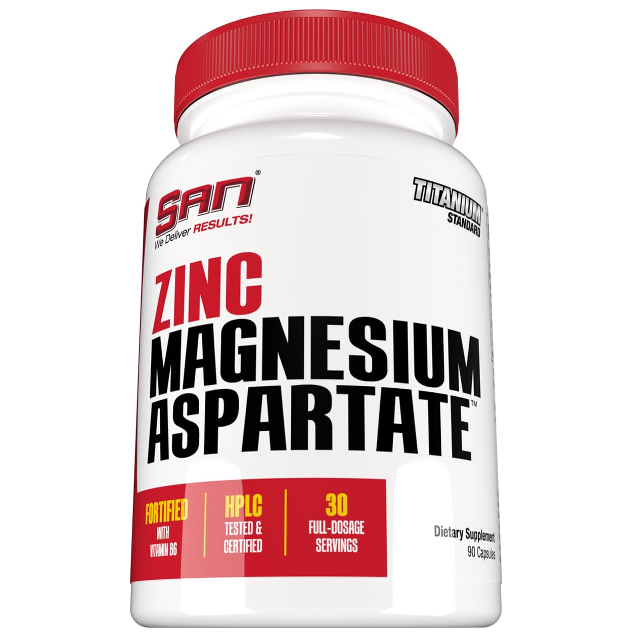 Dosage capsules illustrating zinc and magnesium for muscle support.