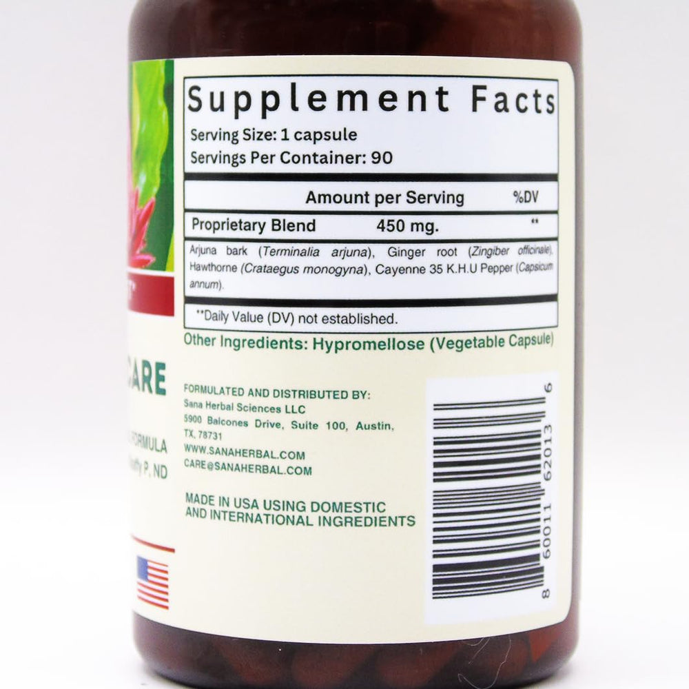 1-month supply box for Sana Herbal Sciences heart health routine.