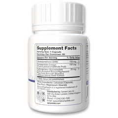 Sanare Lab DIM SGS capsules closeup for convenient daily balance support.