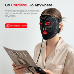 SanaTech LED Mask eye shields protecting eyes during therapy