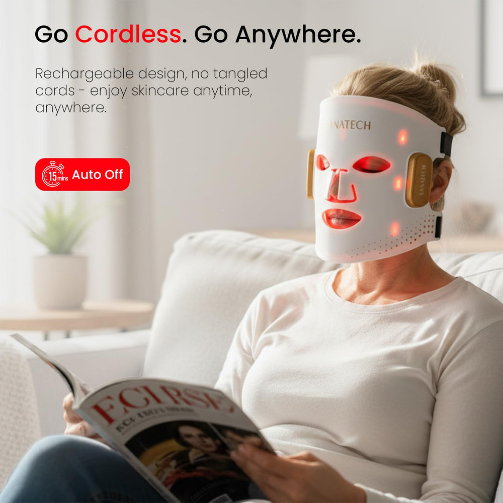 SanaTech soft silicone mask for comfortable facial treatments