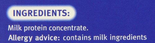 Sanatogen high protein powder texture macro close-up shows powder quality