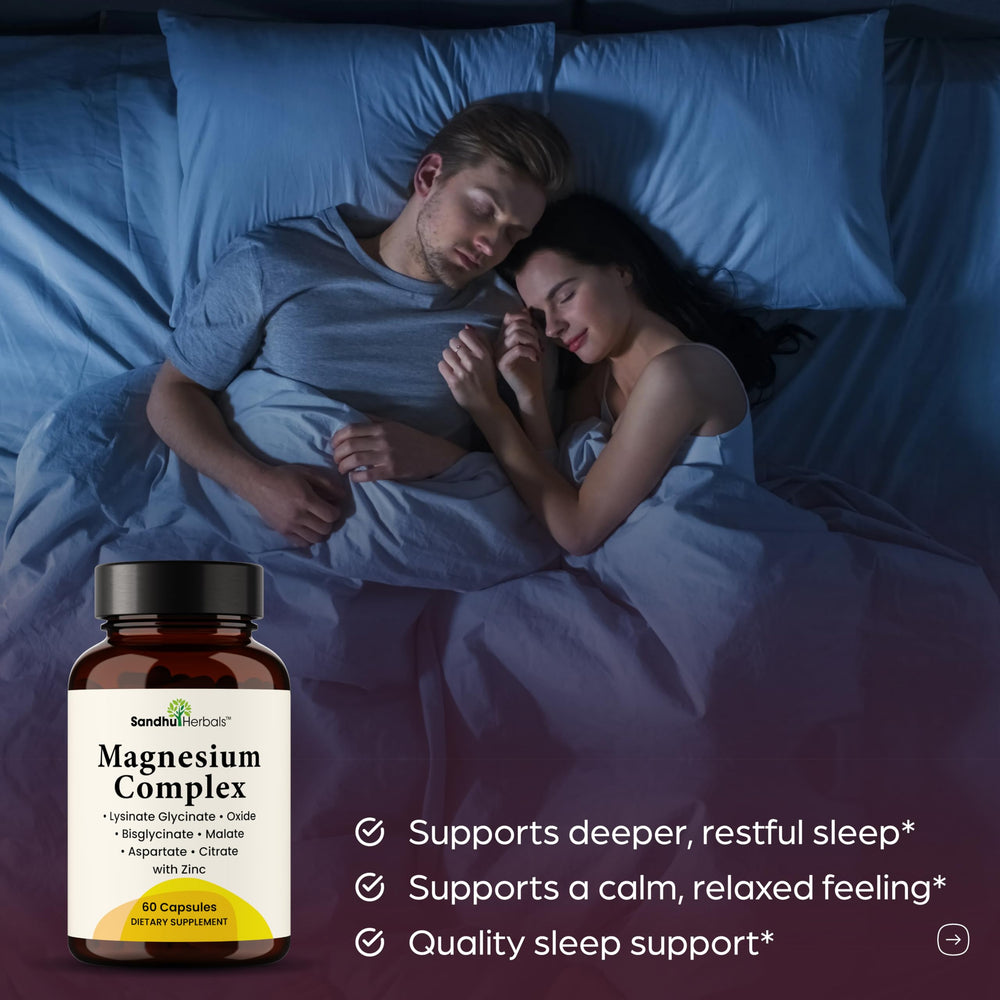 Sandhuherbals Complete Magnesium pack containing 60 capsules for first-time users.