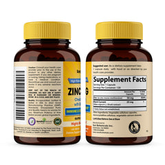 Sandhu Herbals Zinc 50mg absorption graphic showing superior uptake