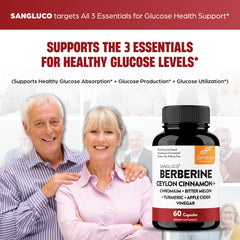 Sandhu's Blood Sugar Support Complex label highlighting 19-in-1 blend
