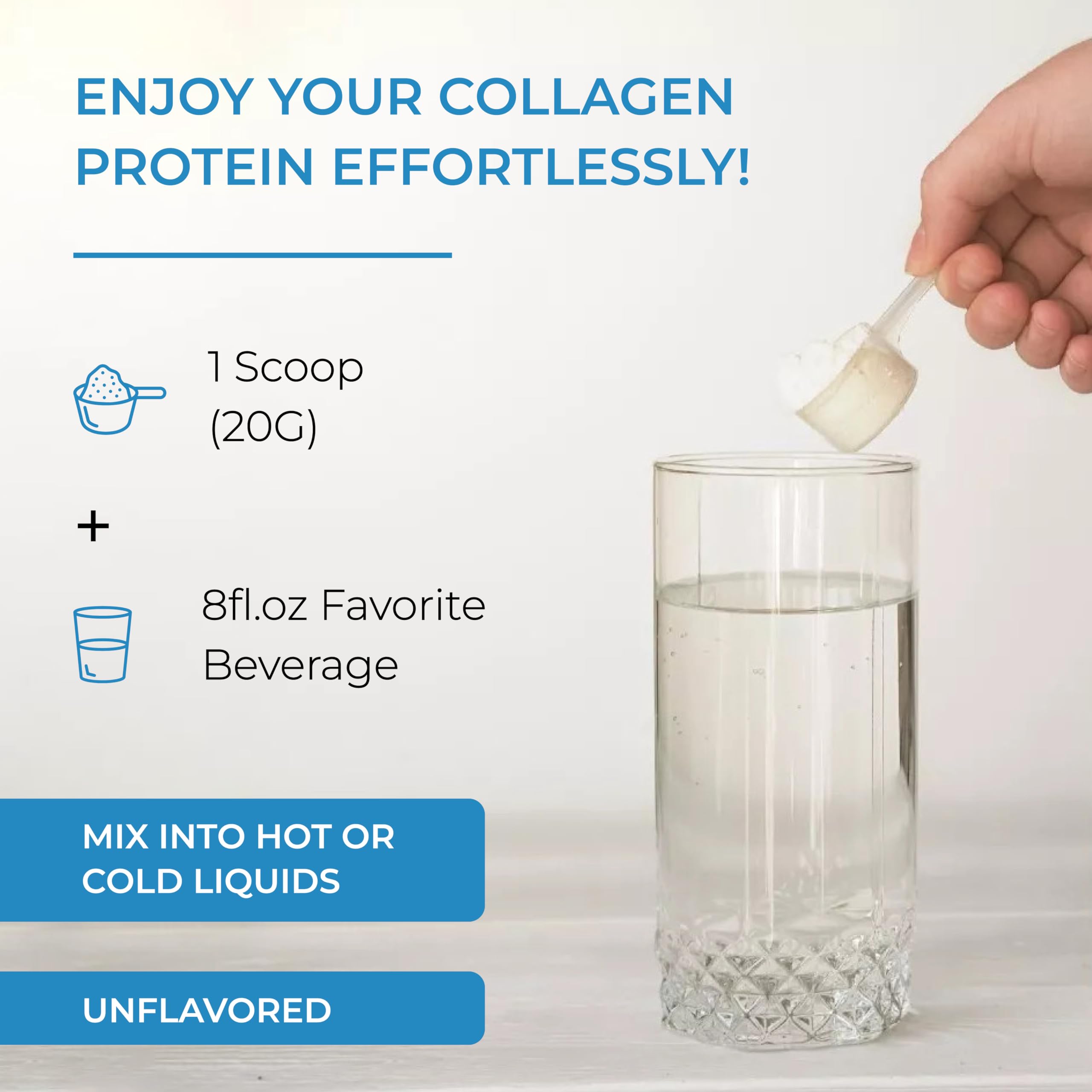 Skin, hair, and nails benefits associated with Sandhu's Collagen Peptides.