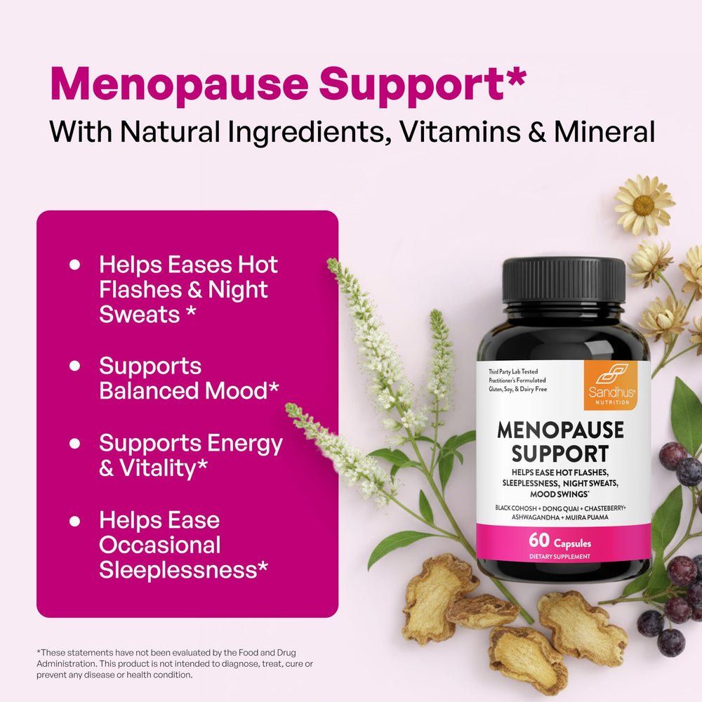 Sandhu's menopause capsules pour demonstrates easy, swallowable daily use