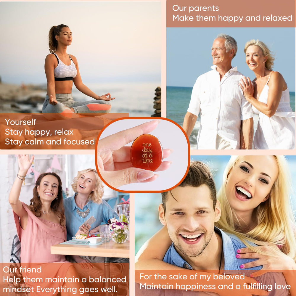 SANROA sobriety pocket stone supports mindful moments.