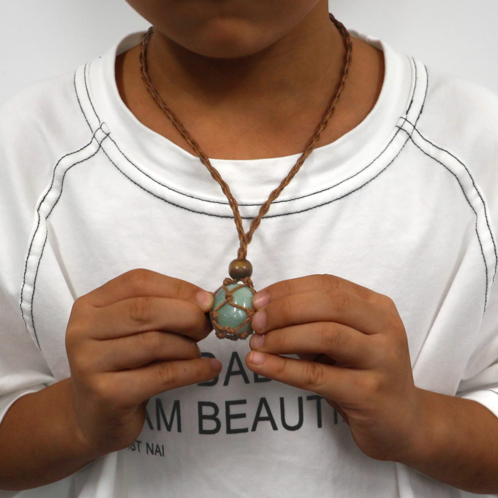 SANSWL seven chakra necklace throat-lapis-lazuli pendant supports clear communication.