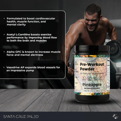 Santa Cruz Paleo Alpha GPC bottle shown for potential workout readiness during training.