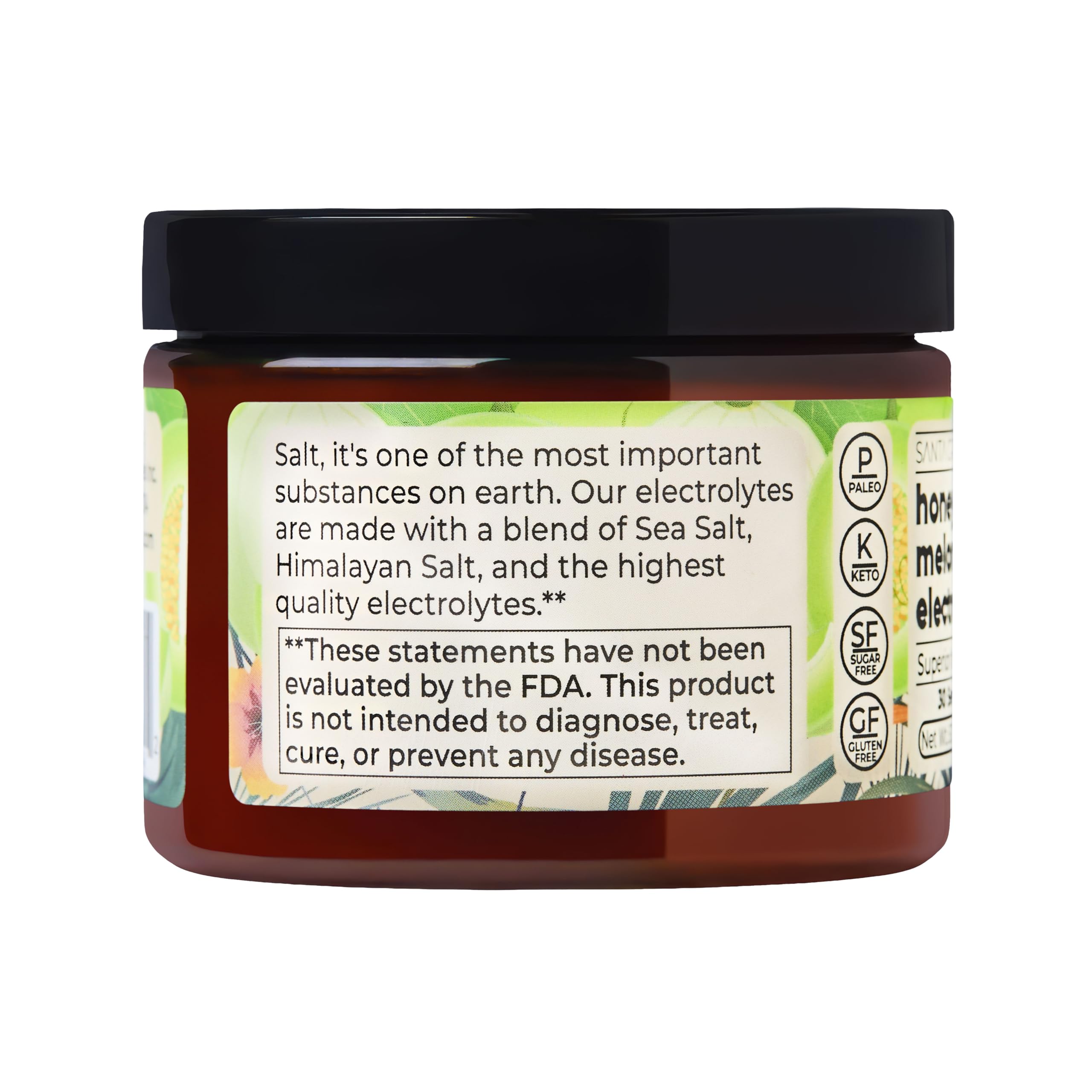 Santa Cruz Paleo Electrolyte label notes gluten-free and dairy-free formula.