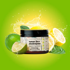 Scoop of Santa Cruz Paleo Electrolyte Powder lemon lime for precise daily hydration