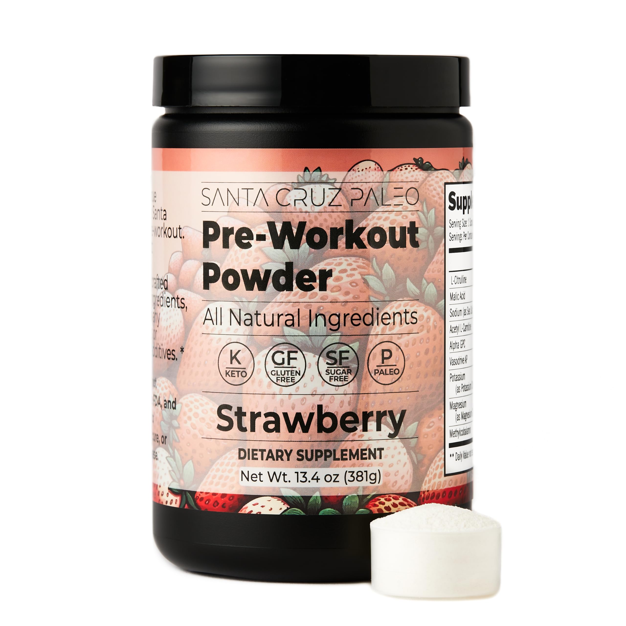 Santa Cruz Paleo keto and paleo-friendly label for mindful choices.